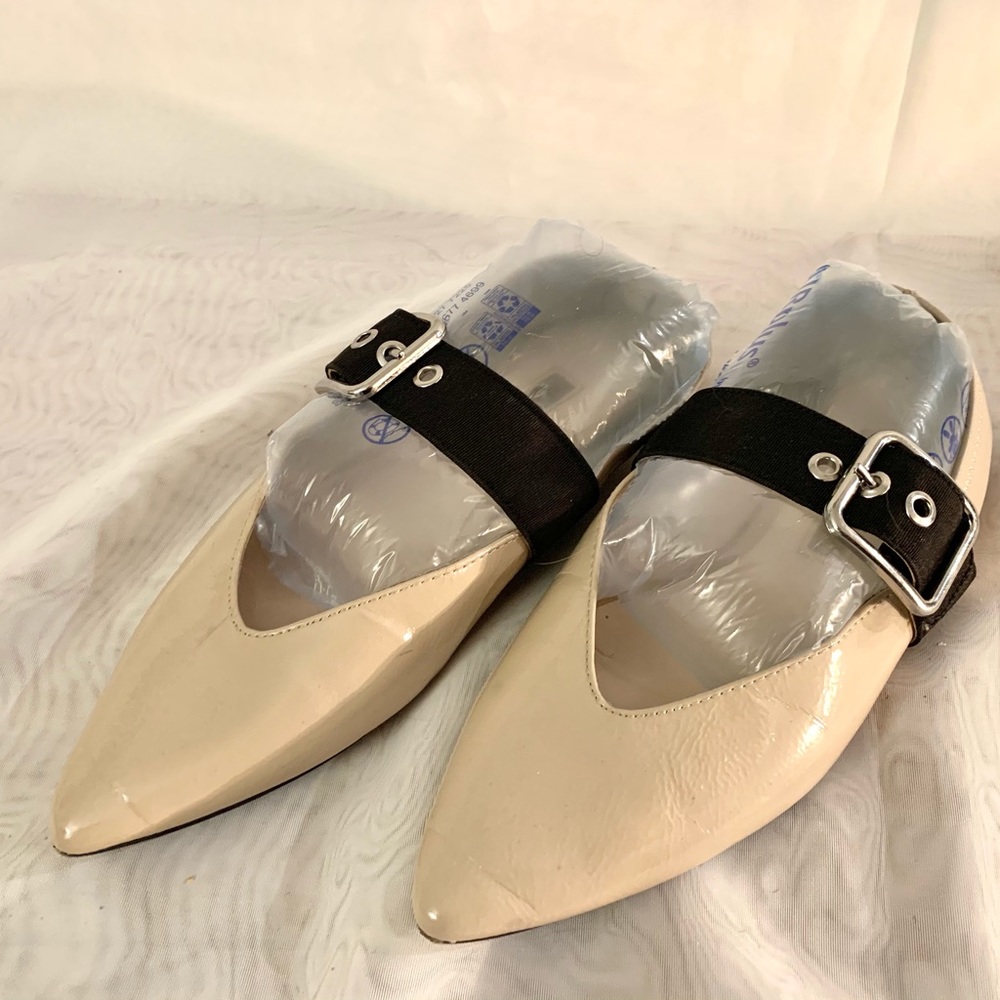 Miu Miu Ballet Flat Lookalike Buckle Point Toe